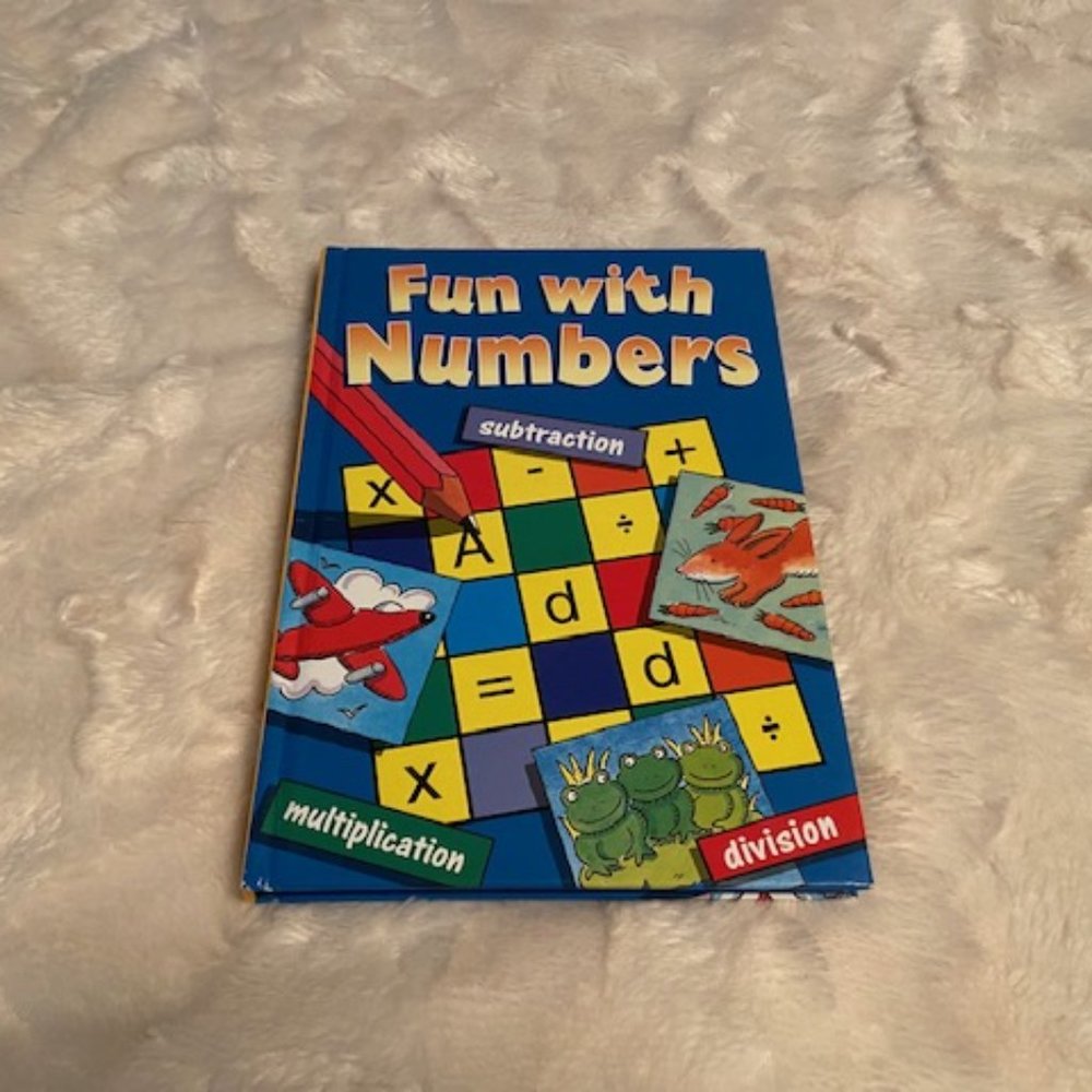 2/$30 Fun With Numbers Hardcover Math Arithmetic Skills Book Vintage
